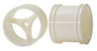 81721 3 Spoke White Pair Wheels