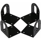 300372 Drok Black Dc Gear Motors Mounting Bracket Iron Gearbox