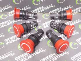 Ce4p-10r-02 Abb Used Lot Of 6 Emergency Stop Pushbuttons Push/pull Operation