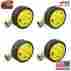 Ace-ete-23 Unbranded Generic 4pcs Arduino Smart Car Robot Plastic Tire Wheel With Dc 3-6v Gear Motor 714046425986