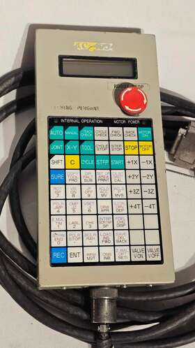 410100-unknown Denso 410100-0450 Robotics Teach Pendant With Cable Good Condition Fast Ship