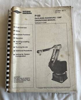 2.22p Devilbiss Ransburg Operations Manual P100 Ransburg/gmf Robot Spray Application Software