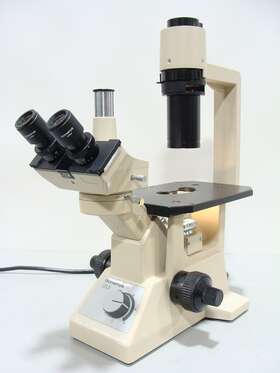 G10-851c Epson Olympus Ck 2 Inverted Phase Contrast Trinocular Microscope 3 Objectives Nice