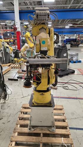 R-j3ib Fanuc M-16ib/20 Robot Arm And Control Panel No Teach Pendant Used