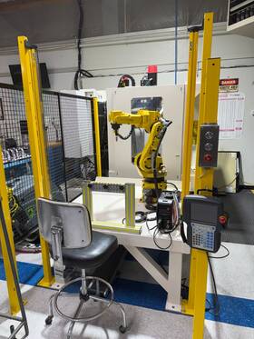 Fanuc M1b6s M6ib 6s Robot Pendant Rj-30i Controller Table Fencing Safety Lights