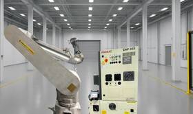 Fanuc P-250ib R-30ib Industrial Paint Robot 500 Hrs Complete And Tested