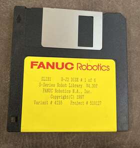 510127 Fanuc V4.30f Robotics Slib1 R-j2 Disks 1-6 Variant #4155 Project #510127