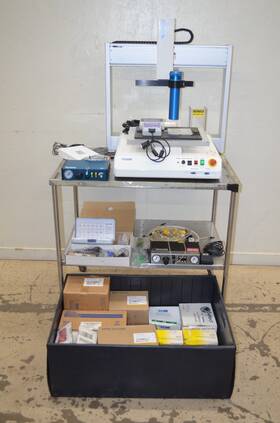 Fisnar F4500n 3-axis Dispensing Robot With Teach Pendant And Accessories
