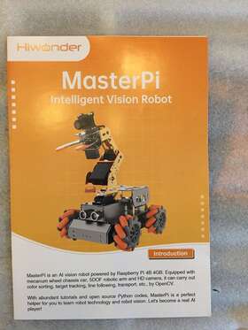 Hiwonder 723497604512 Masterpi Intelligent Vision Robotic Arm With Mecanum Wheel Chassis Robot Car Kit