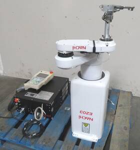 C195805 Nachi-fujikoshi Ez03 4axis Inverted Scara Robot Arm Cfd Controller Teach Pendant