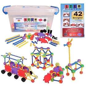 59001 Stem Master Building Blocks Educational Toys Ages 4-8 176 Pieces Multicolor