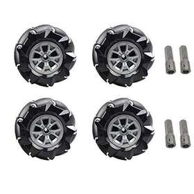 Szdoit 768067161965 97mm Mecanum Wheel 6mm Motor Coupling Connector Kit 5kg Load Omni