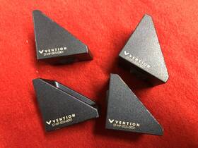 St-hp-003-0001 Vention Lot Of 4 Heavy Aluminum Gusset With Locators