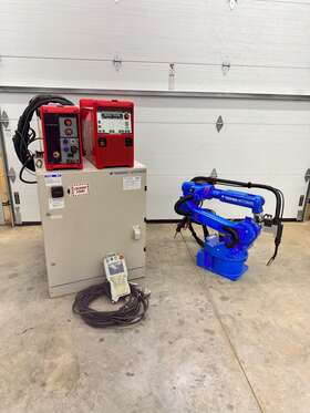 Dx100 Yaskawa 679523693770 Motoman Mh6 Robotic Welding System Control Fronius 3200 Cmt Welder Refurb