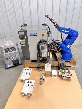 Mh5sii Yaskawa Motoman Welding Robot 5kg With Dx200 Control Motoweld Rl350 Power Supply