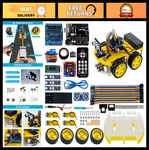 Smart Robot Car Kit With Ultrasonic Sensor, R3 Board, Arduino Ide Compatible, Tu. Fixed Price $75.99.