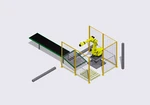 Fanuc Robot Complete Palletizing System - Pillow Bags Boxes Bales Palletize. Fixed Price $75000.00.