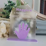 Personalised Kids 5 Finger Breathing Sign. Fixed Price $14.51.