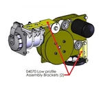 Glendinning 04070 Marine Cablemaster Anodized Cast Aluminum Low Profile Bracket. Fixed Price $19.95.