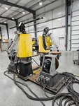 Dual Yaskawa Motoman EA1900N Welding Robots With Fronius, NX100, Tilt Rotate Pos. Fixed Price $42500.00.