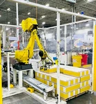 Fanuc M-710IC/50 Robotic Palletizing System R-30IA + Schneider Robox. Fixed Price $45000.00.