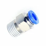 Qty 9 Mettleair Mtc 5/32-N02 Push To Connect Strt Male Ftg, 5/32" Od, 1/4" Npt. Fixed Price $12.95.