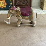 Fontanini Elephant - 1992 # 270 5 Scale With Red & Green Saddle Blanket. Fixed Price $54.99.