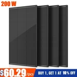 200W 400W 800W 1000W Mono Solar Panel 12V 18BB Off-grid Camping Battery Home Rv. Fixed Price $66.99.