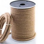 Vintage Braided Fabric Lighting Cable 3 Core Round Cord For Pendant. Fixed Price $62.99.