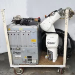 4886 Staubli Robot & Controller W/ Teach Pendant, Cables CS8M RX60B. Fixed Price $9109.74.
