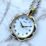 Seiko TF21-0A10 Quartz Pendant Watch Analog Display Used Minor Scratches. Fixed Price $177.32.