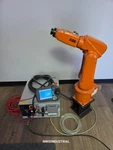 Abb Irb 120 Robot W/ IRC5 Controller, Teach Pendant, And Cables, 220V, Phase. Fixed Price $5999.99.