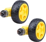 2PCS Smart Car Robot Plastic Tire Wheel With Dc 3-6V Gear Motor For 65 *. Fixed Price $15.62.