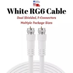 RG6 Coaxial Cable White Dual Shielded Satellite Tv Antenna Wire Multi-pack Lot. Fixed Price $408.99.