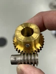Qty Set Of 24 Pitch Winfred Berg Bronze And Stainless Worm Gear 30:1 Ratio. Fixed Price $70.00.