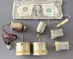 Lot 6 Small Dc Electric Motors For Hobby Apps Etc.-see Notes-all Tested!. Fixed Price $14.95.