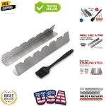 Shish Kabob Rack - Stainless Steel Elevated Holder For 6 Skewers Prevents S.... Fixed Price $28.79.