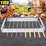 Electric Skewers Shelf Kabob Shish Automatic Rotating Rotisserie Grill Bbq Rack. Fixed Price $49.36.