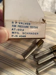 Vtg Schrader 5 Lb Pressure Testing Valves 4 Box Made Usa. Fixed Price $13.13.