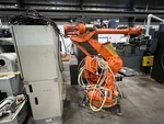 6 Axis Abb Robot, Model IRB-4400, M99 Control, Pendant, 2000. Fixed Price $2250.00.