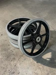 *set Of 4* Andymark Robotics Smoothgrip Wheels 8" Diameter 80A Black & Gray. Fixed Price $60.00.
