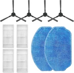 Replacement Parts For BR150/BR151 Robot Vacuum 4 Side Brushes Hepa 2 Mop Pads. Fixed Price $15.99.