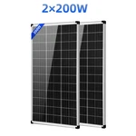 400W (200W*2) Solar Panel 18V Mono N-type 18BB Pv Off-grid Rv Home Roof Battery. Fixed Price $126.27.