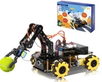Smart Robot Arm Car Kit, 4WD Remote Control. Fixed Price $73.00.
