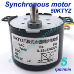 Stock Synchronous Motor 50KTYZ Ac 110V 120V 50/60HZ 2.5 100 Rpm/m Cw/ccw 6W. Fixed Price $18.95.