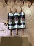 *never Used* Bussmann Fusetron, Dual Element Time Delay FRN-R-200 Amp, 250V. Fixed Price $33.00.