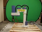 Scora-er 14, Eshed Robotec, Axis Scara Robot, Pneumatic Gripper End Effector. Fixed Price $1250.00.