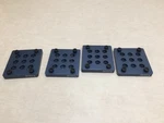 Lot Of 4 Vention ST-SP-010-0001 Aluminum Premium Caster Wheel Mounting Plate. Fixed Price $78.50.