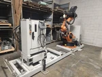 Kuka Kr 210-2 2000 Industrial Robot Arm System W/ Controls & Extra Cabinet. Fixed Price $6000.00.