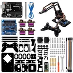 Lafvin 4DOF Acrylic Robot Mechanical Arm Claw Kit Compatible With Arduino Ide.... Fixed Price $46.25.